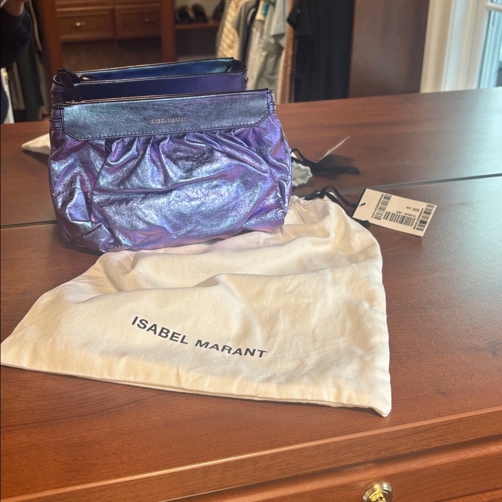 Isabel Marant Iridescent Purple Clutch - Picture 4 of 4